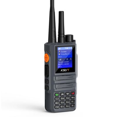 KSUN 4G Network Radio & UHF Walkie Talkies - Dual Mode Long Range 100 Miles - 1.74inch Screen WiFi Radios with PTT Button - Bluetooth POC Radio for Zello ZL8668