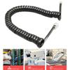 WOEIFGV 4-Core Modular Coiled Telephone Handset Cord for Telephone/Handset Black/Red/White Curly Cord 1.85m/ view 2