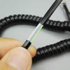 WOEIFGV 4-Core Modular Coiled Telephone Handset Cord for Telephone/Handset Black/Red/White Curly Cord 1.85m/ view 3