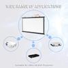 Projector Screen 60" Wall Mounted 4K HD Projection Screen, 4:3 16:9 Ratio Home Theatre Cinema Screen, Ideal for Home, Classroom, Office Presentations Black(4:3) view 2