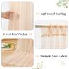20ft x 10ft Champagne Backdrop Curtain with Lights String for Parties, Sheer Tulle Wedding Photo Backdrops Drapes for Baby Shower Birthday Party Decorations Background for Photography view 4
