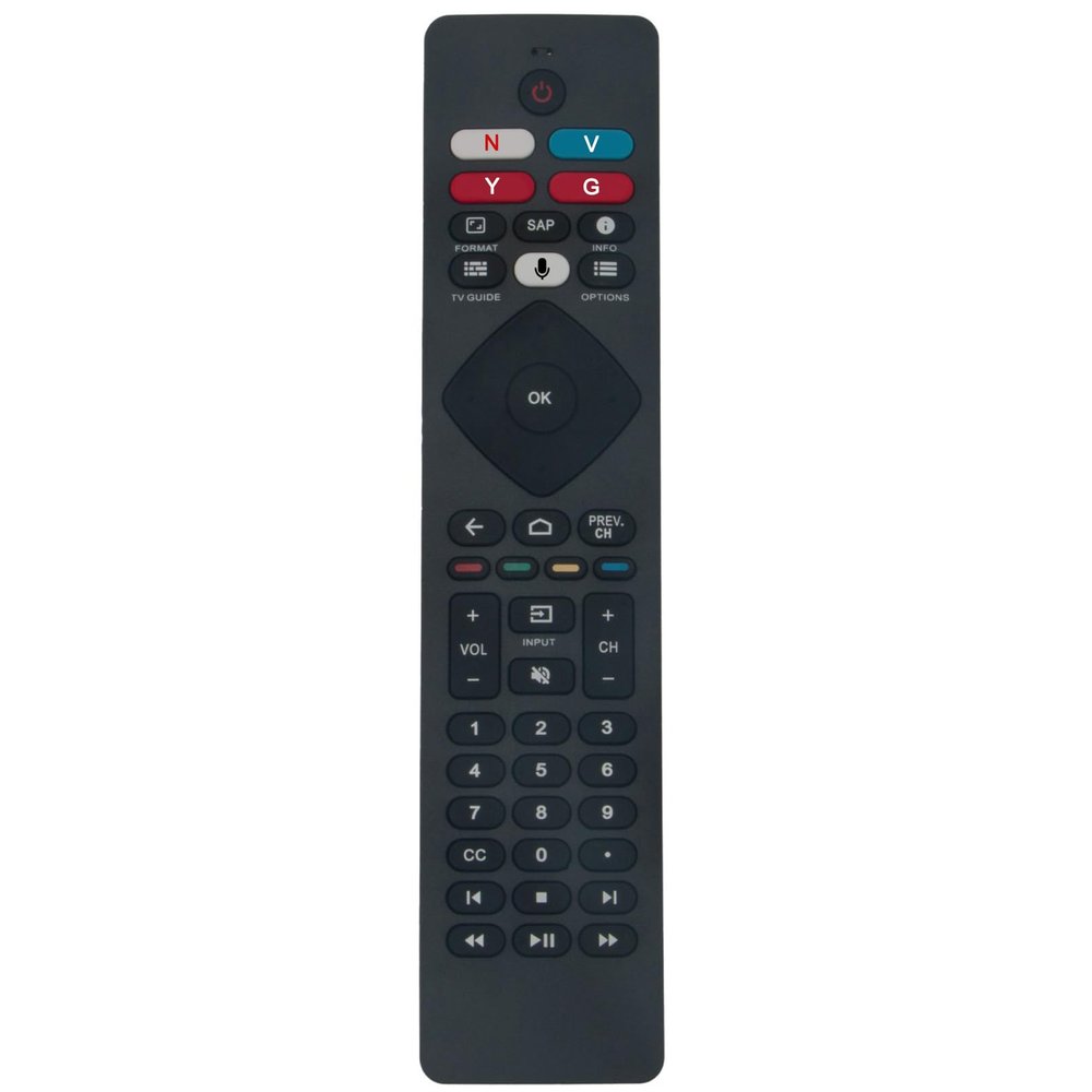 Beyution NH800UP Replacement Voice Remote Control Compatible with Philips Android TV/ 4K Smart TV/Smart LED TV/Android Smart LED TV 5704 5604 5504 5766 5806 5000 Series