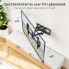 MOUNTUP MU0028-B Full Motion TV Wall Mount for Most 42-82 inch TVs Holds up to 100lbs Bundle MU0049 Foldable Under Cabinet TV Mount view 4