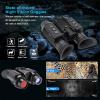 WGFXYBFY NV8300 Night Vision Goggles Head-Mounted,3D 4K Night Vision Binoculars,Built-in 1.4-Inch Digital Infrared Scope with 32GB Memory Card and Bracket,for Adults Camping view 3