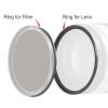 72mm Magnetic Lens Filter Adapter Ring, Screw in Magnetic Adapter Ring, for Converting Thread Filter to Magnetic Filter view 2