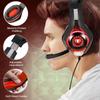 BlueFire Stereo Gaming Headset with Microphone for PS5 PS4 Xbox One Switch PC Mac  Wired Over-Ear Headphones with Surround Sound, Soft Memory Foam, Noise Canceling Mic, Light, 3.5mm Jack (Red) view 3