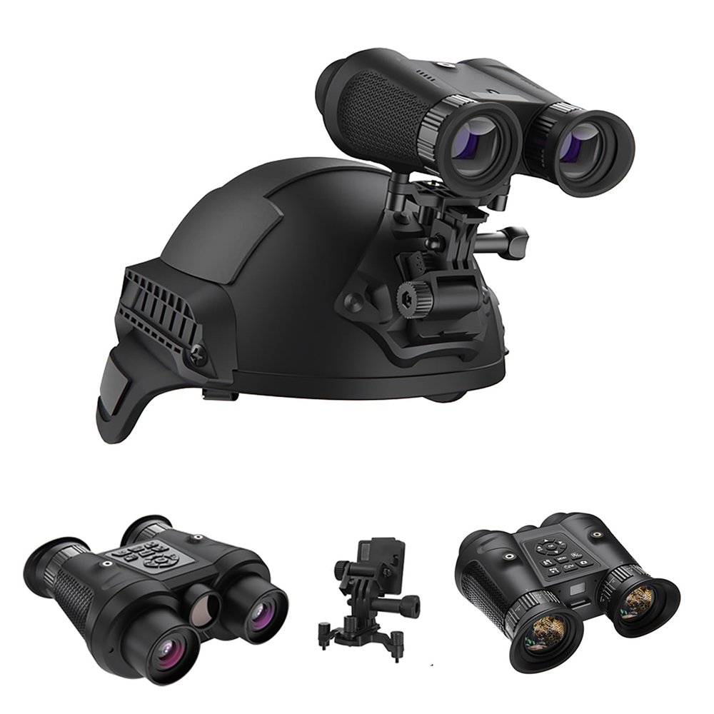 3DVR Night Vision Goggles for Adults, Rechargeable Head Mounted Night Vision Binoculars, 6X Digital Zoom Built-in 3600MAH Lithium Battery, for Outdoor Adventure