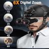 3DVR Night Vision Goggles for Adults, Rechargeable Head Mounted Night Vision Binoculars, 6X Digital Zoom Built-in 3600MAH Lithium Battery, for Outdoor Adventure view 3