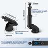 EWAY for Garmin GPS Mount w/Telescopic Extension Arm, Replacement Dash Ball Mount Holder for Dashboard Windshield Windscreen for Garmin Nuvi RV Dezl Drive Drivesmart Zumo Driveassist DriveLuxe view 4