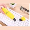 Mini Desk Vacuum Keyboard Vacuum Cleaner Mini Keyboard Vacuum USB Powered Efficient Adsorption Lightweight Computer Vacuum Cleaner for Laptop (Yellow) view 2