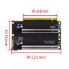 Expansion Card Gen3 Split Card Bifurcation x16 to x8x8 40.4mm, PCIe3.0 x16 1 to 2 view 4