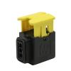 Chunsu 2/5/10/20 Sets 3 Pin Waterproof Connector Automotive Electrical Female Male Black Plug 1-1418448-1 1-1670730-1(3p Male Female,5 Sets) view 3