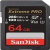 SanDisk (5 Pack) SDXC Memory Card 64GB UHS-II Extreme Pro V60 for Photo and Video (SDSDXEP-064G-GN4IN) Bundle with 1 Everything But Stromboli Micro & SD Card Reader view 2