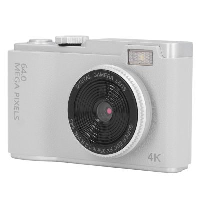 Asixxsix Digital Camera, Autofocus 48MP 1080P Vlogging Camera 16X Digital Zoom Anti Shake Compact Selfie Camera, 2.4 Inch Screen Compact Camera for Kid Student Children Teen Girl Boy