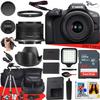 Canon EOS R100 Mirrorless Camera w/Canon RF-S 18-45mm f/4.5-6.3 is STM Lens + LED Video Light + Camera Case + Extra Battery + 64GB Memory + More (24pc Bundle) (Renewed) view 1