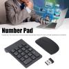Number Pad, 18 Key USB Numeric Keypad, 2.4GHz Cordless 1200 DPI Sensitive Robust Number Pad Mouse Combo, Plug and Play, for Home Office view 2