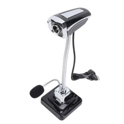 Webcam, 360 Degree Rotation Adjustable Focusing Computer Camera with Noise Cancelling Mic Plug and Play for Video Calling, Conferencing with 640 x 480 Pixels USB Interface
