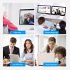 Webcam, 360 Degree Rotation Adjustable Focusing Computer Camera with Noise Cancelling Mic Plug and Play for Video Calling, Conferencing with 640 x 480 Pixels USB Interface view 3