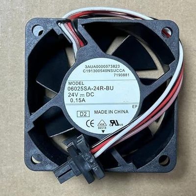 06025SA-24R-BU 60X60X25MM 24V 0.15A 4-Wire Cooling Fan
