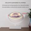 Table Lamp Moving Sand Art Lamp, Sands Of Time Lamp, 3D Sand Lamp Moving Sand Art Picture Round Sand Picture Lamp 3 Colors Art Light With Stand Relaxing Desktop Home Office Dcor(Green,B Frame) view 2