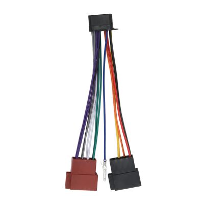 Car Stereo 16 Pin ABS Radio Wiring Harness Connector Adapter Plug for 2003-up Easy Install High Reliability Long Service Time Fit for Radio 16 Pin 2003-up