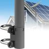 Aerial Mast Pipe Bracket Aerial Mast Pipe Bracket, Antenna Roof Mounting U for Dish Adapter Mount Side Installation view 4