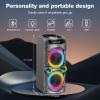 Portable Bluetooth Speaker 100W Big Powerful Wireless Boombox TWS Pairing Loud Stereo Sound Deep Bass Large Party Speakers with Subwoofer LED Lights for Outdoor Home Camping view 2