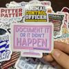 3Pcs Document It Or Didn't Happen HR Office Decor Coworker Gift Waterproof Vinyl Stickers for Water Bottle, Laptop, PC, Kindle 3 Inches view 3