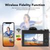 4K Digital Camera, 48MP CMOS Sensor, 16X Zoom, 3.0inch Touchscreen, Connection Vlogging Camera with Lanyard for Teens Adult Beginner, for Social Media Sharing view 2