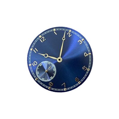 Replacement Automatic Movement Dial Replacement, 37mm Watch Dial Fits for ETA 6497 ST3600 Movement Watch, Blue Accessory