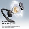 SANSUI Open Ear Headphones,Wireless Earbuds with Ergonomic Earhook,Bluetooth Headphones 5.4 with Noise Cancelling Mic,56H Playtime,IP55 Waterproof Ear Buds for Cycling,Running,Workout(Black) view 3