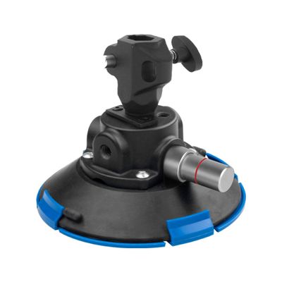 Kupo 6" Metal Pump Suction Cup, Heavy Duty Mount with Fixed 5/8" Baby Receiver for Cameras, Lights, and Accessories on Smooth Surfaces for Production Rigging (KG119911)