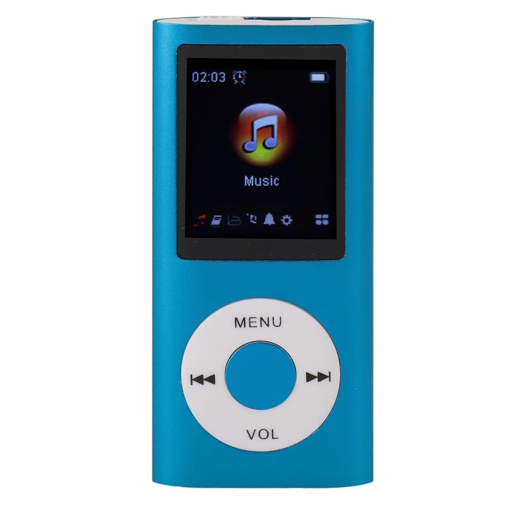 Naroote Mp3 Player, Music Player 1.8inch TFT Screen HiFi Sound 7 Sound Effect Modes Portable Mp3 Music Player Mini Mp3 Player USB Rechargeable Digital Video Music Player (Plus 8GB Card)