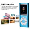 Naroote Mp3 Player, Music Player 1.8inch TFT Screen HiFi Sound 7 Sound Effect Modes Portable Mp3 Music Player Mini Mp3 Player USB Rechargeable Digital Video Music Player (Plus 8GB Card) view 4