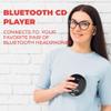 Coby CD Player Portable with Bluetooth & Wireless Earbuds, Wired Earbuds, FM Radio, AUX, MP3 Anti-Skip CD Player for Home, Car, Rechargeable Ear Buds, Lightweight view 3