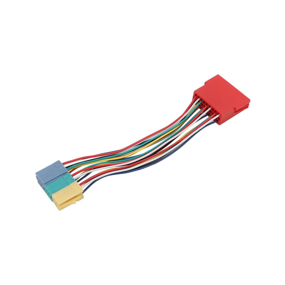 Car Radio Wiring Harness, Radio Harness Adapter ABS Car Radio Stereo Wiring Harness Adapter Mini ISO Plug Extension for