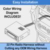 Wire Harness Replacement for JVC Car Radio KW-M730BT KW-M740BT KW-M845BW KW-M855BW KW-M856BW KW-M950BW KW-V820BT KW-V830BT KW-V840BT KW-V850BT KW-V940BW KW-V950BT KW-V950BW KW-V960BW KW-Z1000W view 2