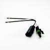 Aptiv (Delphi) Weatherpack 2 Pin Connector Pigtail Kit (12010973, 12015792), 14AWG UL Certified 8.5" Pure Copper Wires (Made in USA) view 1