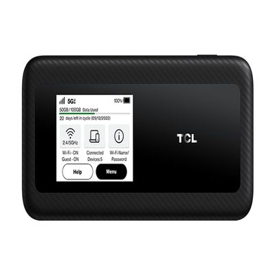TCL Linkzone 5G UW (MW513U) | Verizon and GSM Unlocked | 5G MiFi Hotspot Router | Black (Renewed)