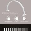 VBESTLIFE Half Moon Light for Nail Desk, 29 Inch Nail Tech Desk Lamp, 6000k Single Color Cold Light Lash Lamp for Eyelash Extensions, Manicure, Tattoo Lighting Lamp (US Plug, 100-240V) view 4