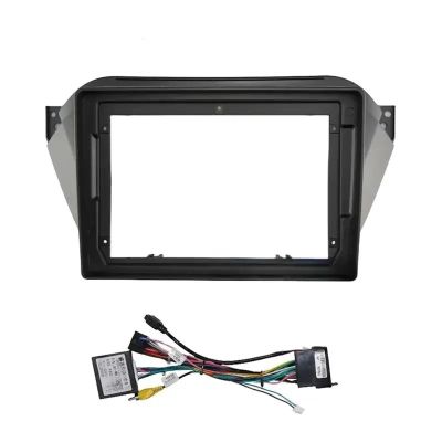 JNOEEDWN 9 inch 10 Inch Car Frame Fascia Adapter Canbus Box Decoder Android Radio Dash Fitting Panel Kit Compatible with JAC Refine S2 T40 2015-2018(9 Inch Full Set)