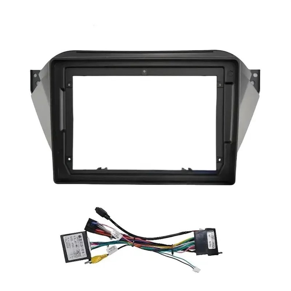 JNOEEDWN 9 inch 10 Inch Car Frame Fascia Adapter Canbus Box Decoder Android Radio Dash Fitting Panel Kit Compatible with JAC Refine S2 T40 2015-2018(9 Inch Full Set)