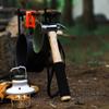 Camping Hammer For Tent Steel Head With Solid Wood Handle And Cushion Grip - Tent Stake Hammer And Puller With Safety Strap, Heavy Duty Mallet For Stakes (Cast Steel) view 2