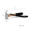 Camping Hammer For Tent Steel Head With Solid Wood Handle And Cushion Grip - Tent Stake Hammer And Puller With Safety Strap, Heavy Duty Mallet For Stakes (Cast Steel) view 4