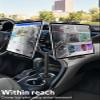 GDZN Dual Tablet Holder for Car Cup Holder - 360 Rotatable Metal Long Arm Tablet Mount for Truck Pickup SUV, Heavy Duty Car Mount Fit iPad Pro Air Mini, iPhone, Galaxy Tab, Fire, 4.7-13" Devices view 2