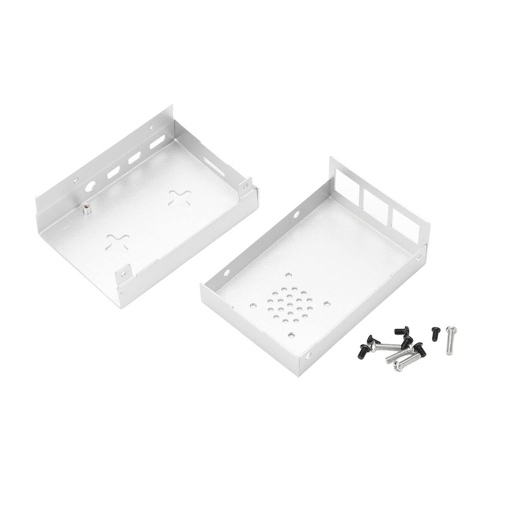 Housing for 4B Aluminum Alloy Case for, Enclosure for Case for, Enclosure for Cooling Protective Quick Cooling Black (Silver)