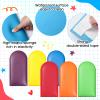 Jetec 6 Pcs Wall Padding for Kids with Autism Playroom Anti Collision 3D 15. 75 x 7. 87 Inch Peel and Stick Headboard Upholstered Wall Panels for Nursery Protection(Rainbow Color) view 3