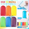 Jetec 6 Pcs Wall Padding for Kids with Autism Playroom Anti Collision 3D 15. 75 x 7. 87 Inch Peel and Stick Headboard Upholstered Wall Panels for Nursery Protection(Rainbow Color) view 4