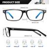 ANYLUV Blue Light Glasses Men Woman, Blue Light Blocking Glasses for Computer Gaming, Eye Strain Relief Eye Protection view 4