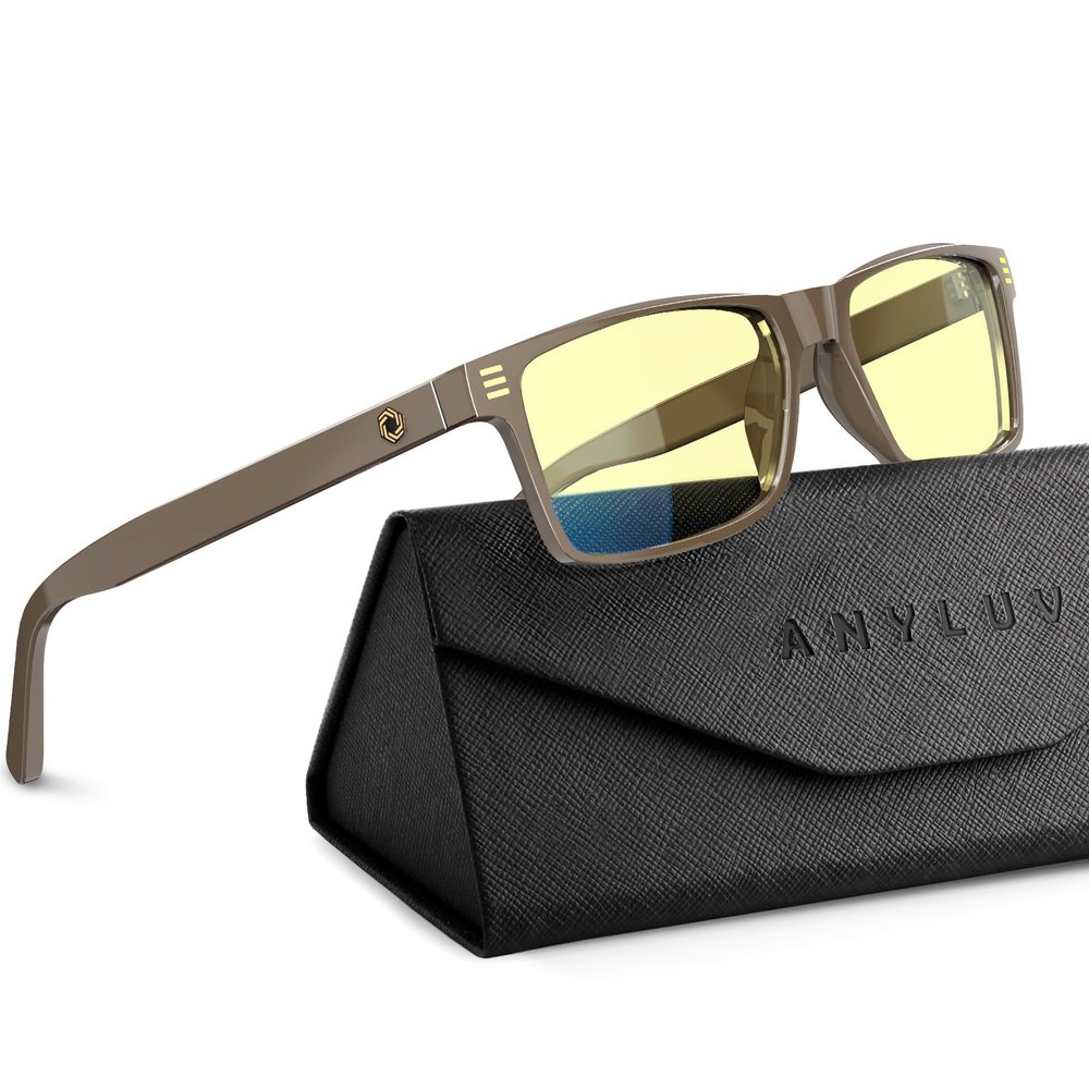 ANYLUV Blue Light Glasses for Sleep, 99.9% Blue Green Light Blocking with Red Lens, Red Glasses Eye Strain Relief Eye Protection
